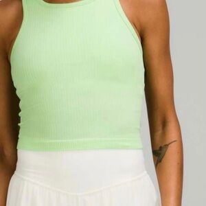 NWOT lululemon Ebb to Street Cropped Racerback Tank Top size 4